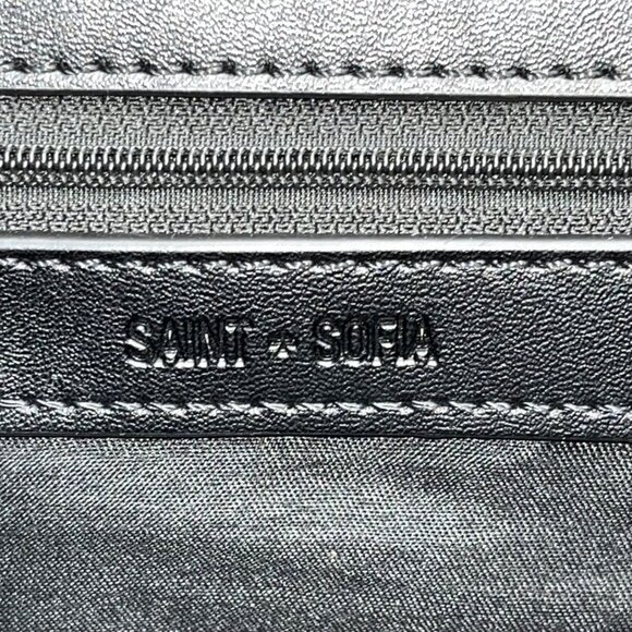 Saint & Sofia Black Nylon With Grommet Strap Design & Exterior Pockets Backpack - Picture 6 of 12